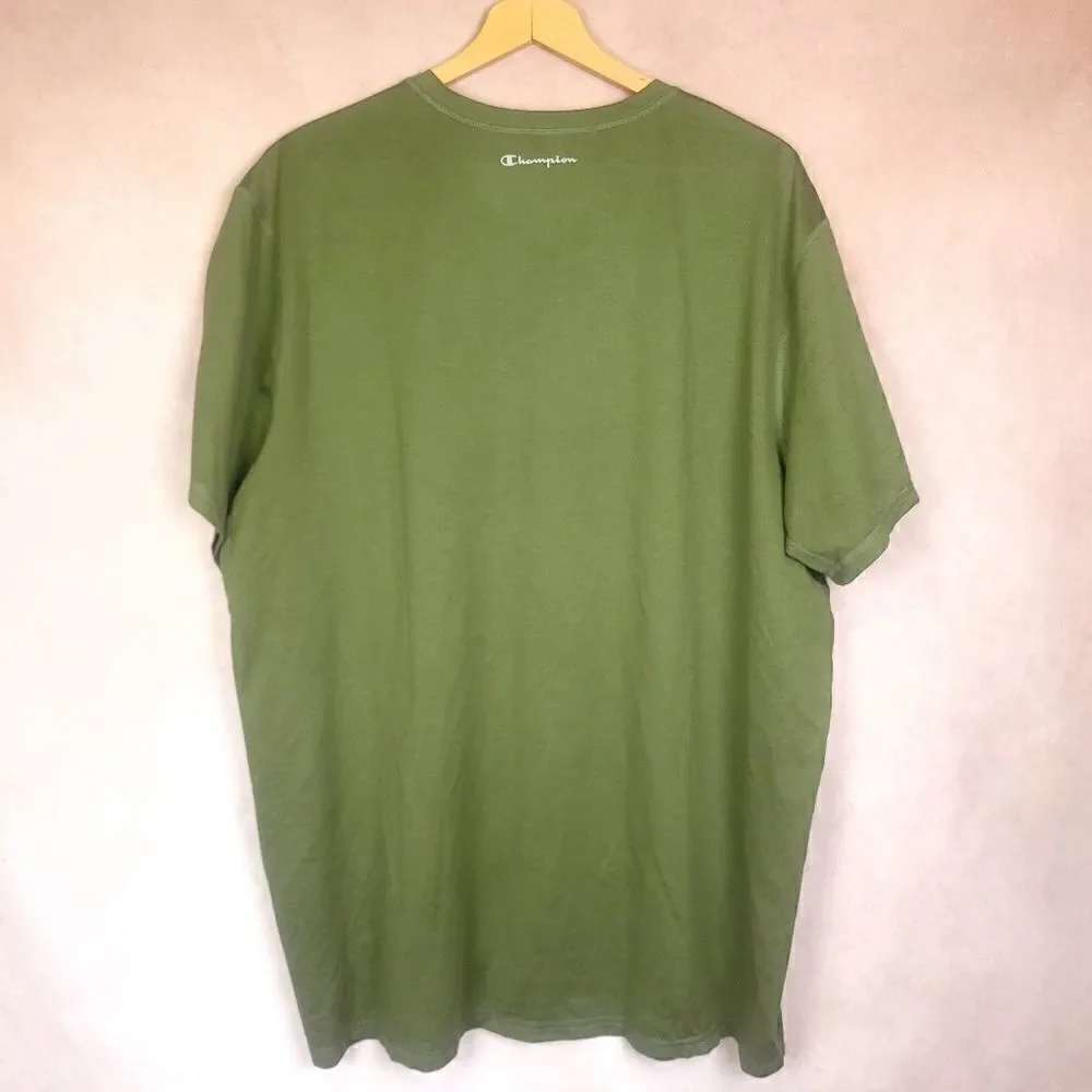 Champion Green Short Sleeve T-shirt Size 2XL - Picture 5 of 5